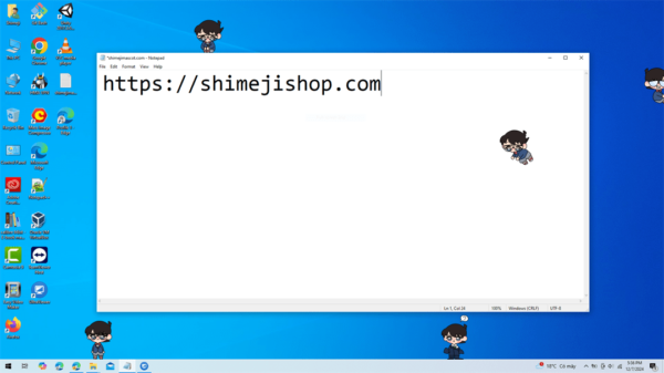 Edogawa Conan Shimeji Mascota de Escritorio - Imagen 3