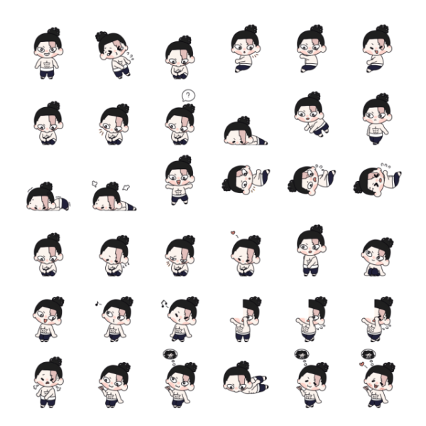 Aoi Todo Shimeji 46 images in one frame - Jujutsu Kaisen desktop pet