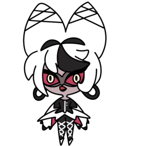 Carmilla Carmine Shimeji avatar cute sticker - first frame shime1.png - Hazbin Hotel, Hellaverse, Helluva Boss character