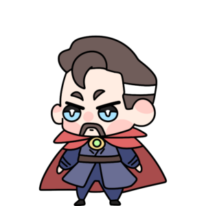 Doctor Strange Shimeji avatar cute sticker - first frame shime1.png - Marvel character