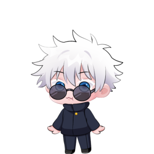 Satoru Gojo Shimeji avatar cute sticker - first frame shime1.png - Jujutsu Kaisen character