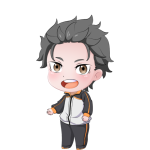 Subaru Natsuki Shimeji avatar cute sticker - first frame shime1.png - Re Zero character
