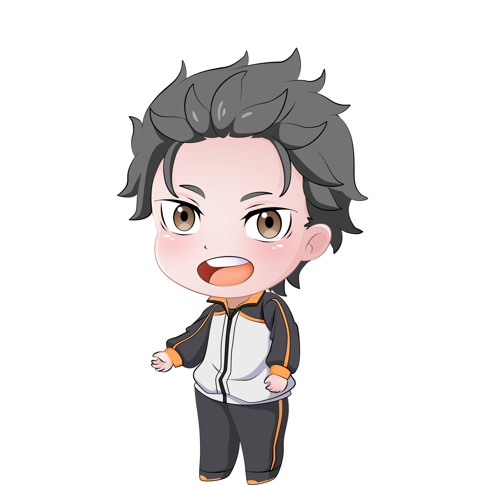 Subaru Natsuki Shimeji avatar cute sticker - first frame shime1.png - Re Zero character