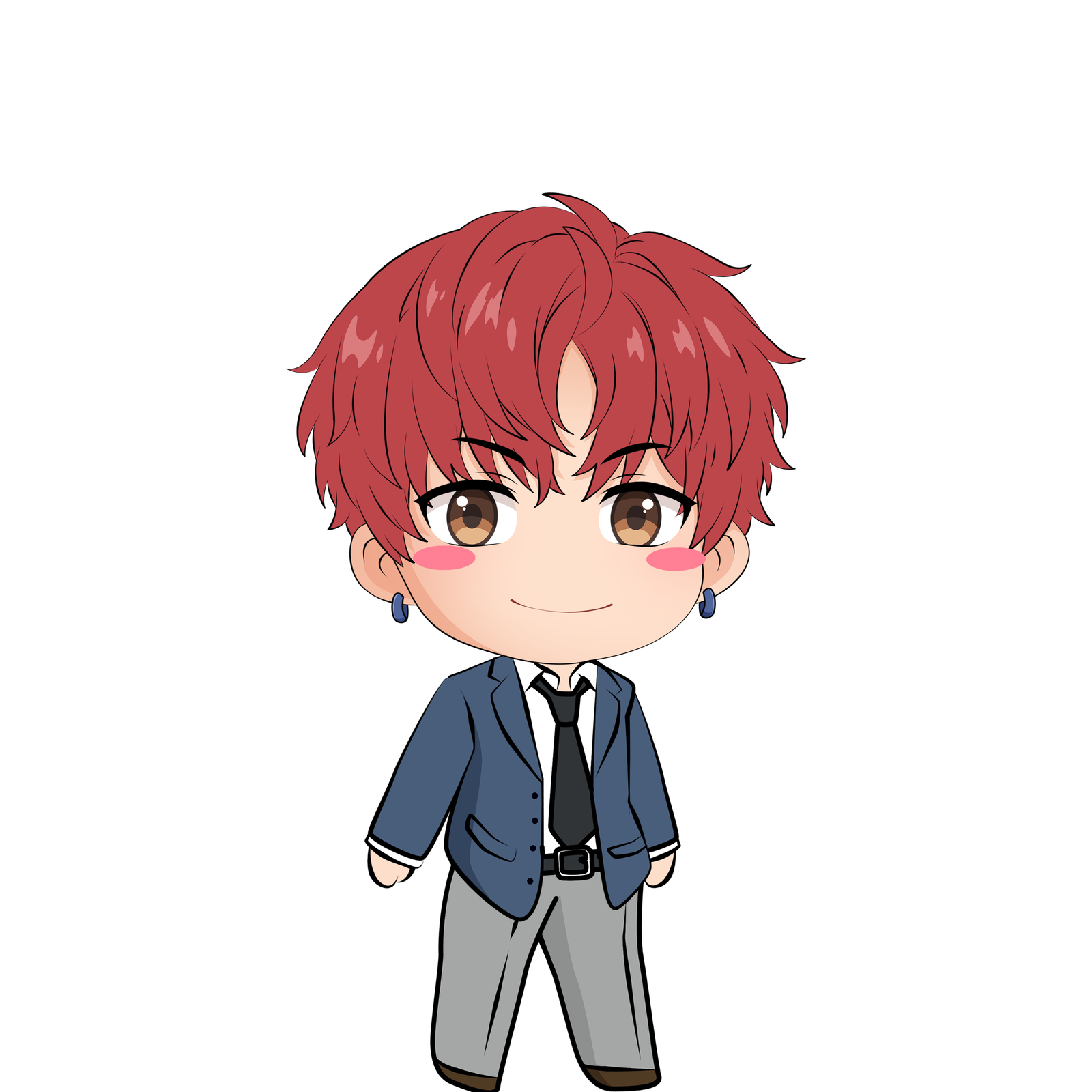 Jin Enjoji Shimeji avatar cute sticker - first frame shime1.png - Dandadan character