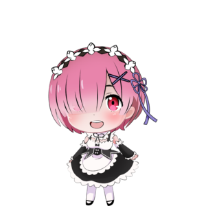 Ram Shimeji avatar cute sticker - first frame shime1.png - Re Zero character